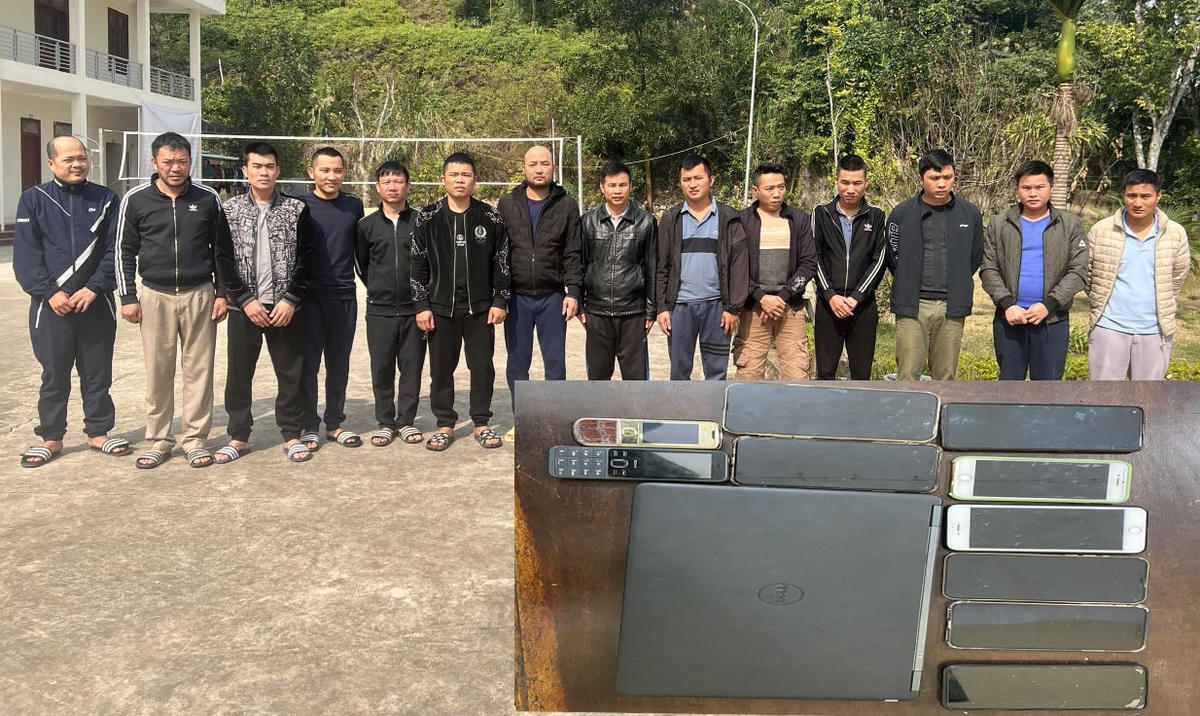 14 người trong đường dây cá độ bị bắt giữ.