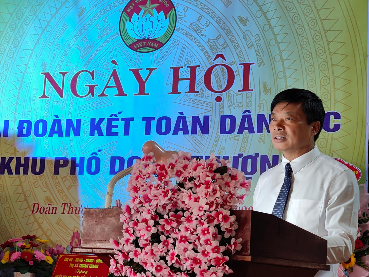 Phó Chủ tịch UBND tỉnh Bắc Ninh Đào Quang Khải phát biểu tại Ngày hội.