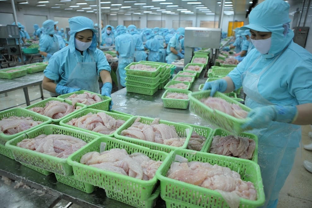Sau một thời gian dài khó khăn vì Covid-19, xuất khẩu nông, lâm, thủy sản đã có dấu hiệu khởi sắc.Ảnh: Quang Vinh