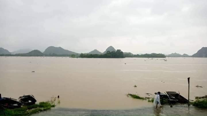 Một biển nước tại huyện Nho Quan.