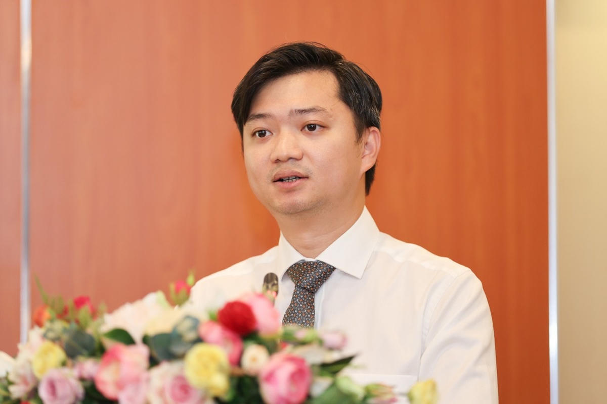 Bí thư Trung ương Đoàn TNCS Hồ Chí Minh Nguyễn Minh Triết nhấn mạnh sự gắn kết giữa Bộ TT&TT và Trung ương Đoàn sẽ tiếp tục khăng khít hơn nữa thời gian tới. (Ảnh: Lê Anh Dũng).