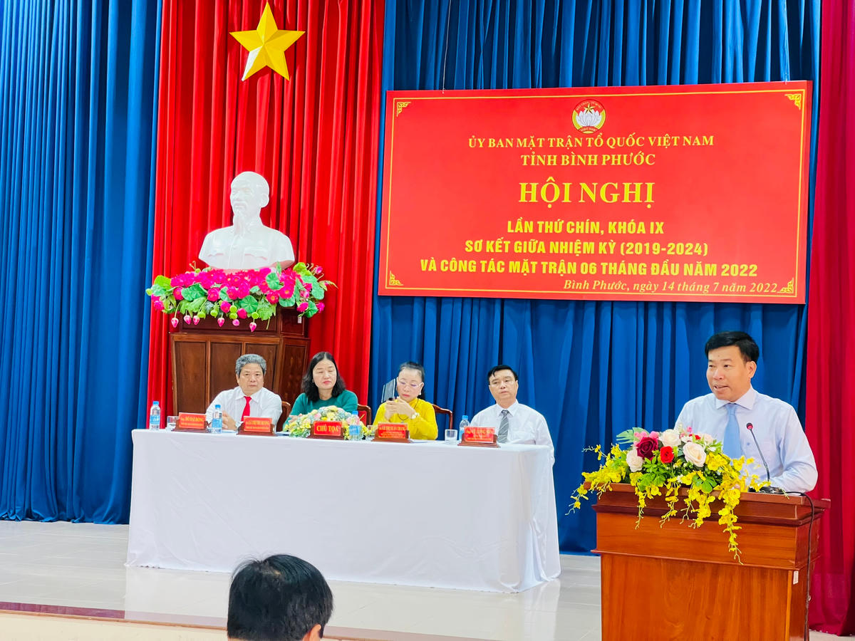 Ông Nguyễn Mạnh Cường, Bí thư Tỉnh ủy Bình Phước phát biểu chỉ đạo hội nghị.