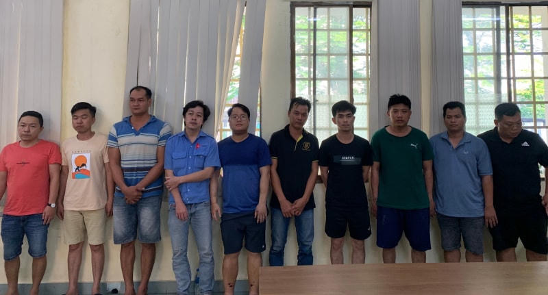 Các đối tượng thời điểm bị bắt giữ.