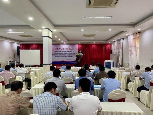 Quang cảnh buổi tập huấn.