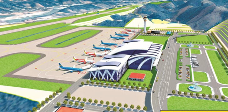 Phối cảnh dự kiến của sân bay Sa Pa (tỉnh Lào Cai). Nguồn: Báo Lào Cai.  