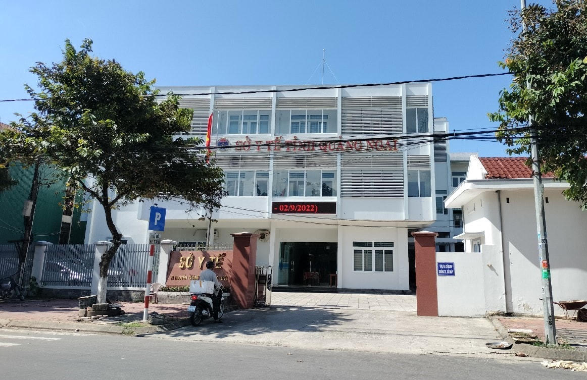 Trụ sở Sở Y tế Quảng Ngãi.  