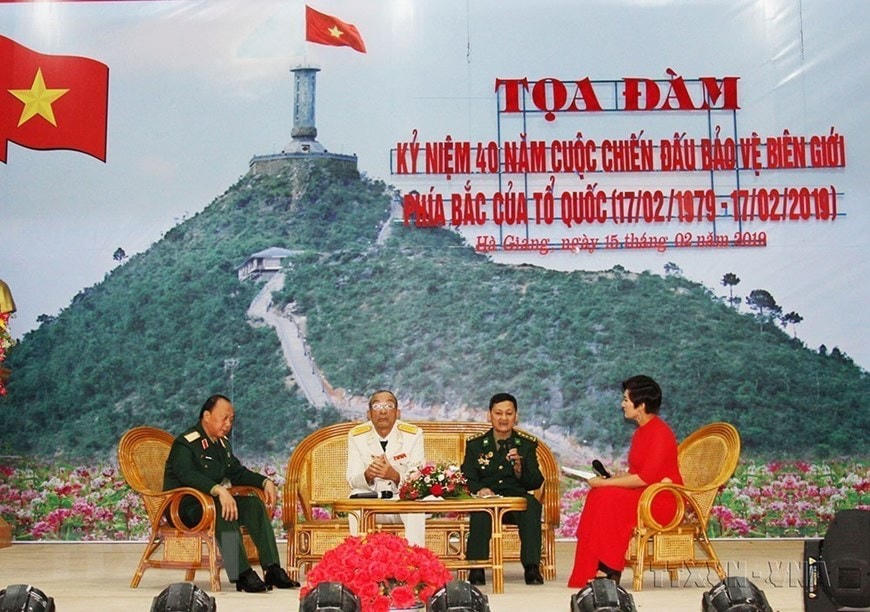 Nhắc lại sự thật lịch sử về cuộc chiến đấu bảo vệ biên giới phía Bắc để khẳng định tính chính nghĩa của Việt Nam, để tôn vinh, tri ân những người đã ngã xuống vì nền độc lập, tự do của đất nước và giáo dục thế hệ trẻ về lòng tự hào, tự tôn dân tộc, quyết tâm bảo vệ từng tấc đất thiêng liêng của Tổ quốc. Ảnh: Nguyễn Chiến/TTXVN.