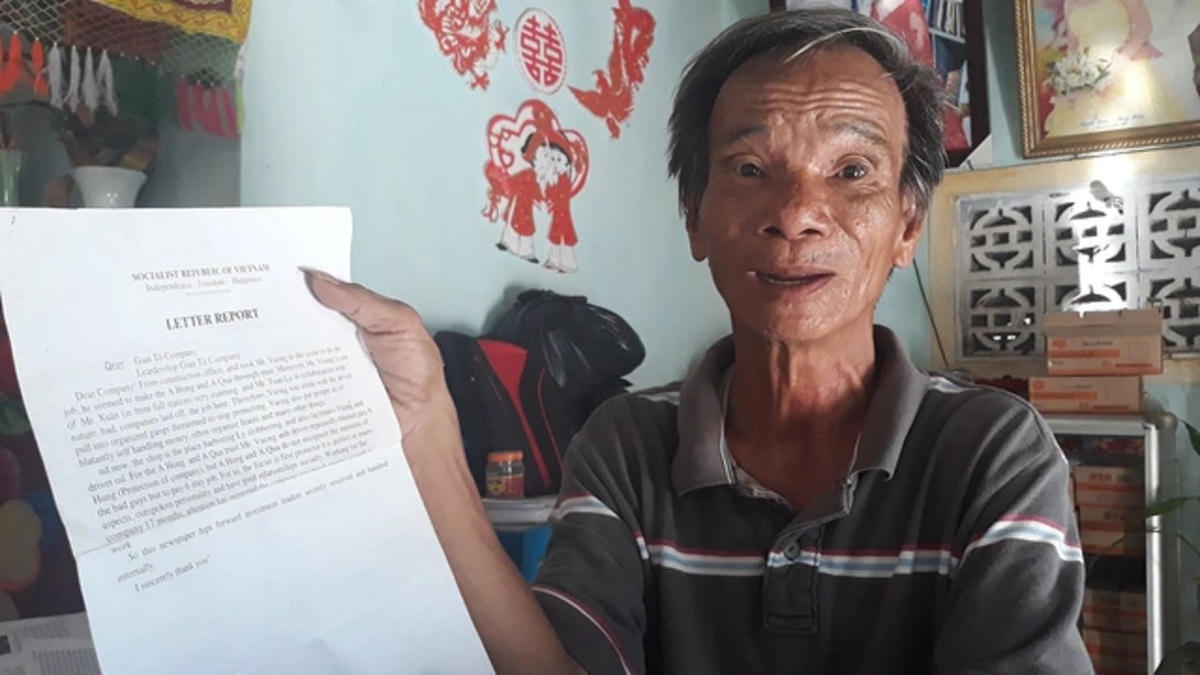 Ông Phạm Tấn Lực từng tố cáo tiêu cực thi công đường cao tốc Đà Nẵng - Quảng Ngãi.