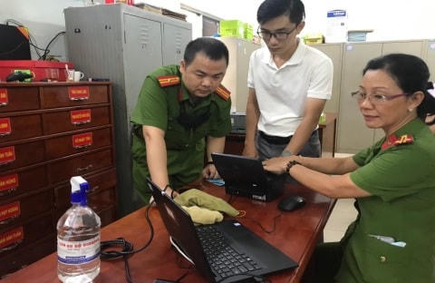 Điểm cấp CCCD lưu động tại phường An Khánh (quận 2 cũ, nay là TP Thủ Đức, TP HCM.