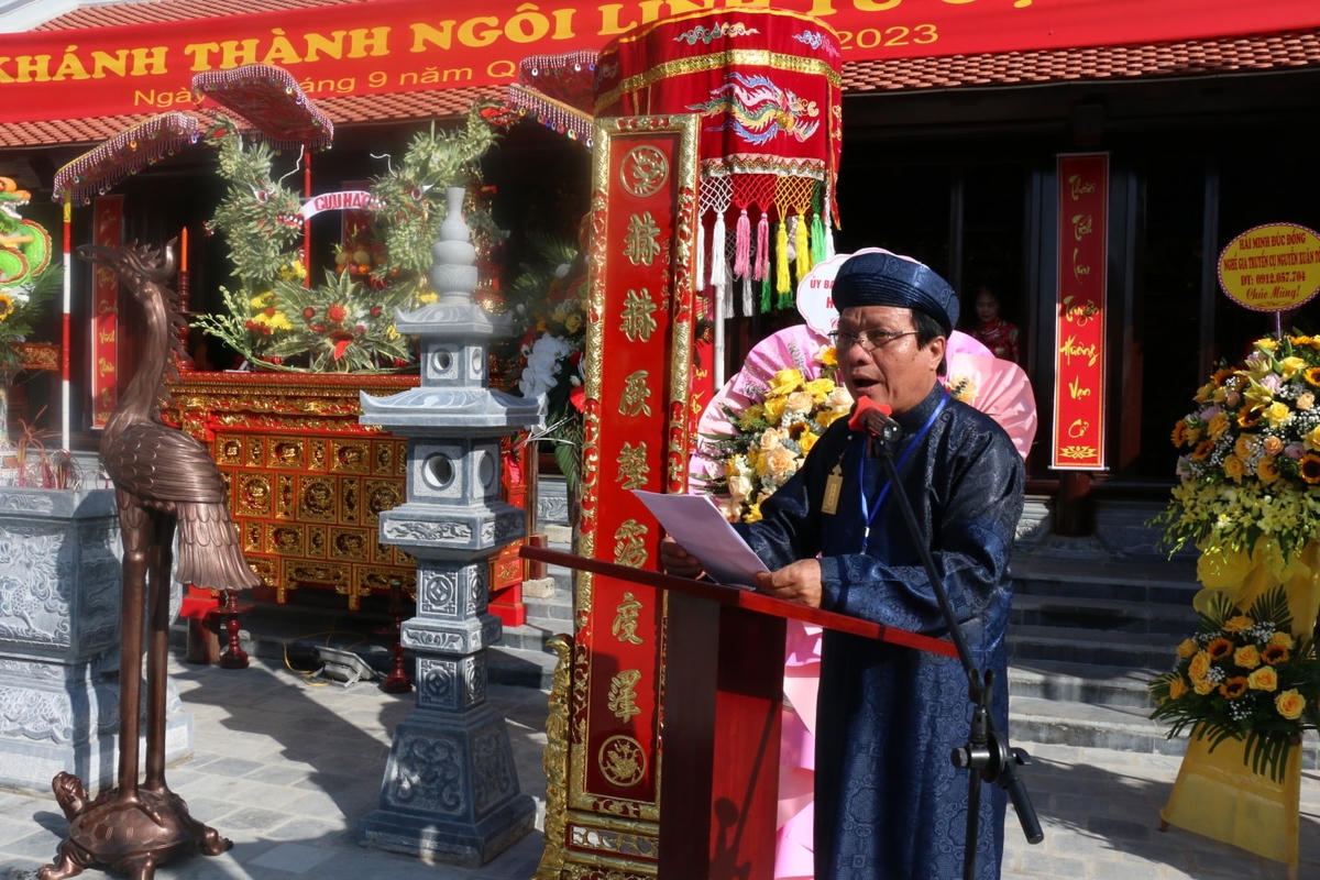 [ẢNH] Nam Định: Tri ân tiền nhân, dân làng tôn tạo đền cổ