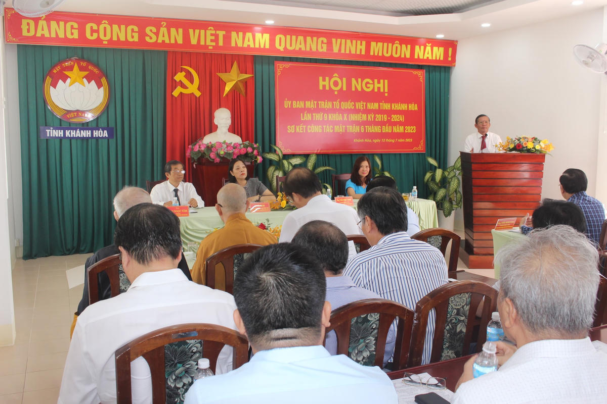Hội nghị Uỷ ban MTTQ Việt Nam tỉnh Khánh Hòa tổ chức Hội nghị lần thứ 9 khóa X..