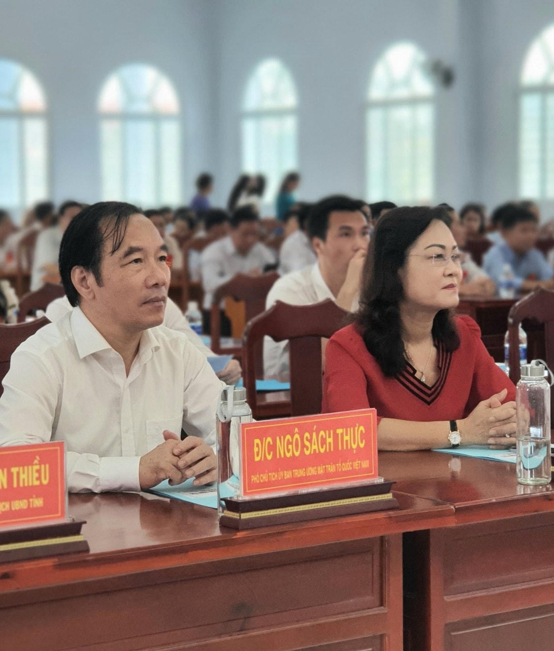 Phó Chủ tịch UBTƯ MTTQ Việt Nam Ngô Sách Thực dự Ngày hội.