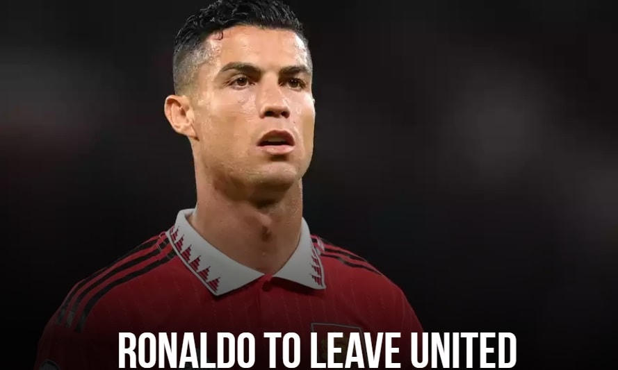 M.U đăng thông báo chia tay Ronaldo trên trang chủ của đội bóng.