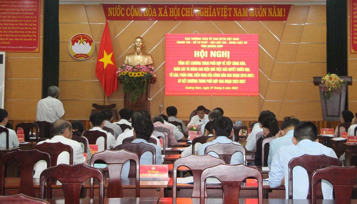 Quang cảnh hội nghị tổng kết Chương trình phối hợp giai đoạn 2015 - 2021.