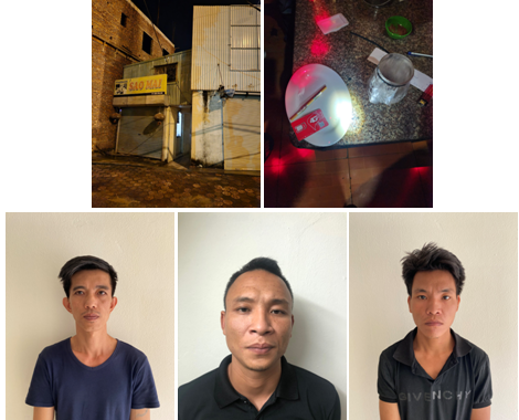 Ba đối tượng tại Công an quận Hải An.