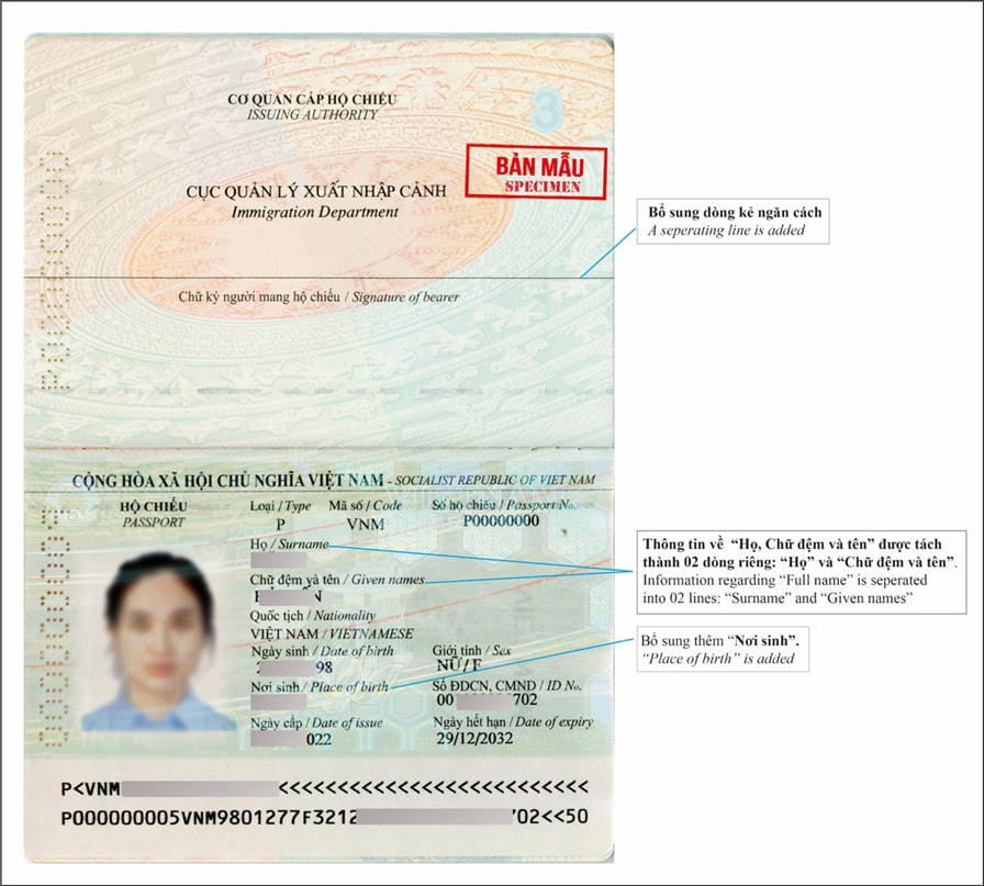 File mẫu trang nhân thân đính kèm. Ảnh: Cổng TTĐT Bộ Công an. 