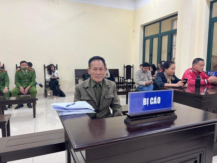 Bị cáo Nguyễn Thế Hiệp tại tòa.