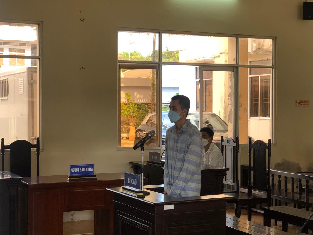 Bị cáo Bao Thiện Đức tại phiên tòa xét xử ngày 22/5/2023.