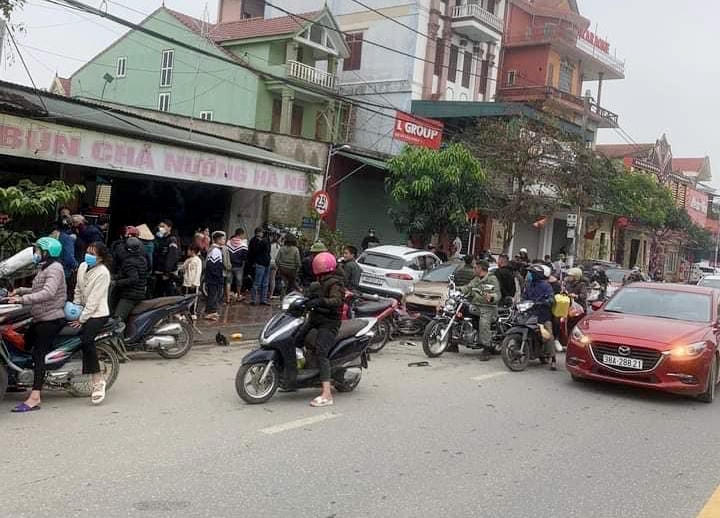 Hiện trường vụ tai nạn.