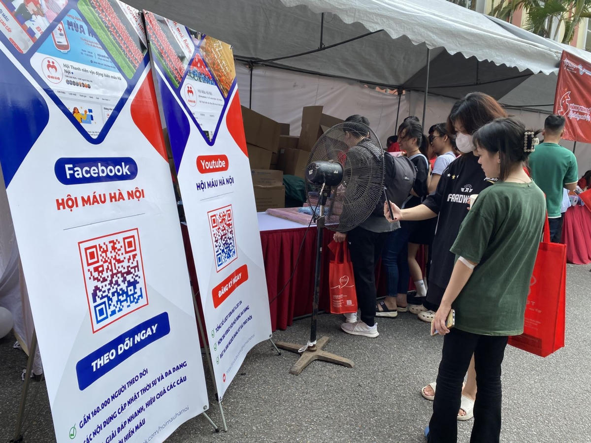 Các hình thức đăng ký tham gia hiến máu được cập nhật.