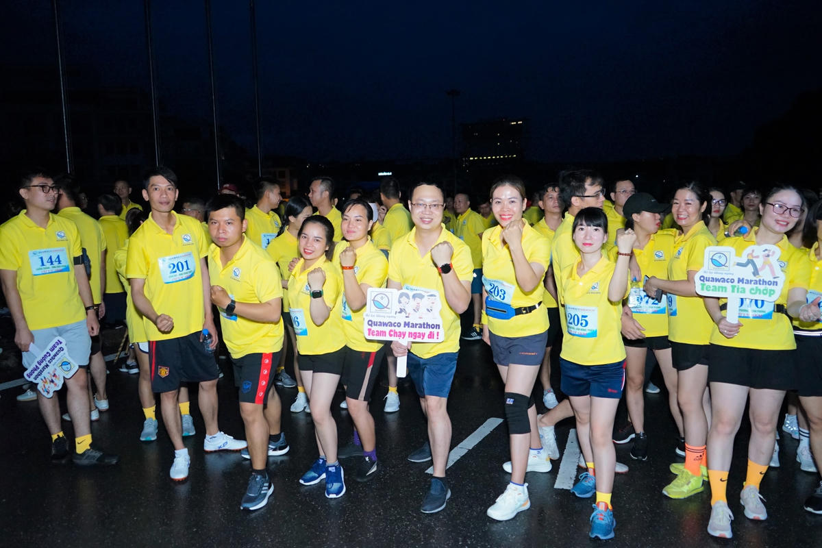 Giải Quawaco Marathon lần thứ nhất, năm 2022 thu hút hơn 200 VĐV không chuyên đến từ các đơn vị thuộc Quawaco.