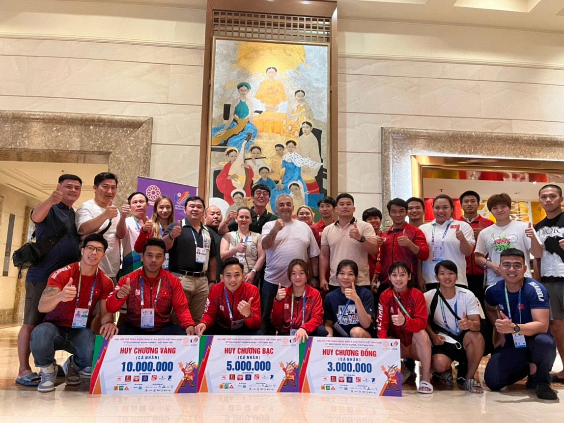Đội tuyển Kurash sau ngày thi đấu cuối cùng. Ảnh: NVCC.