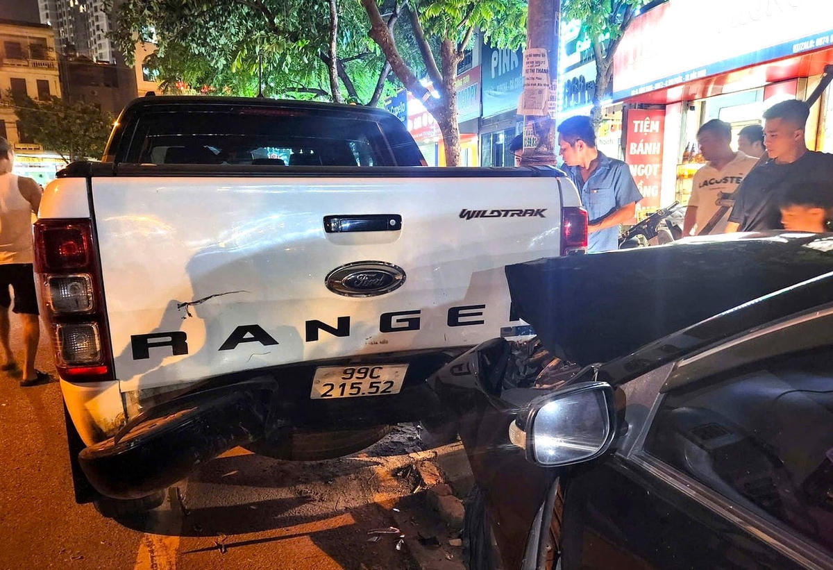 Hiện trường vụ tai nạn. Ảnh:CTV.