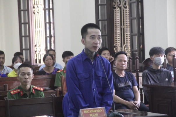 Nguyễn Văn Nam tại phiên toà sơ thẩm.