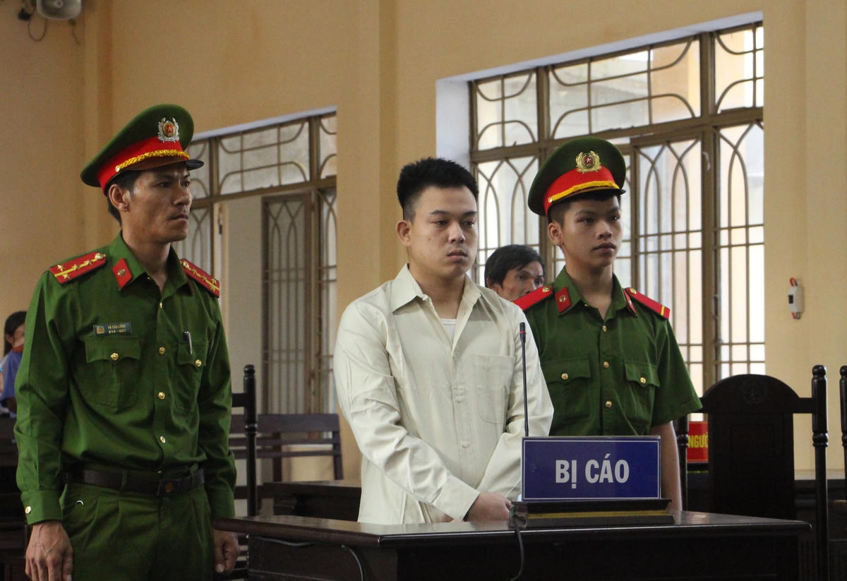 Bị cáo Trần Thanh Long tại TAND tỉnh Quảng Nam.