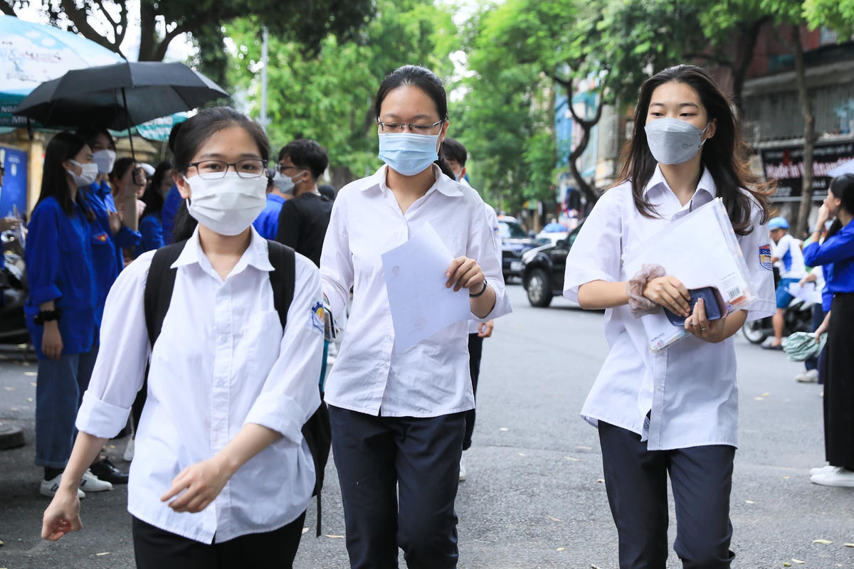 Thí sinh dự kỳ thi tốt nghiệp THPT năm 2022. Ảnh: Quang Vinh.