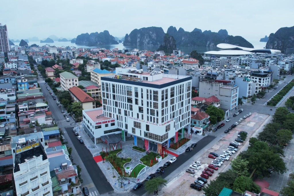 Công trình CDC Quảng Ninh được thiết kế với quy mô 9 tầng, tổng diện tích sử dụng trên 14.233m2.