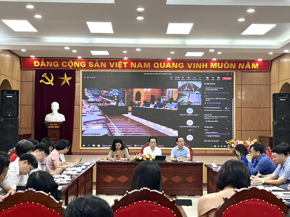 Toàn cảnh hội nghị triển khai nhiệm vụ năm học.