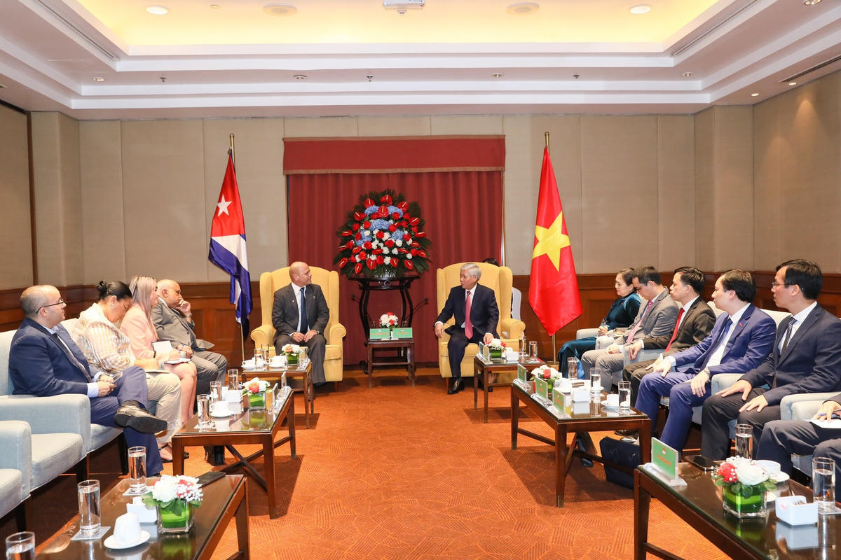 Quang cảnh buổi tiếp.