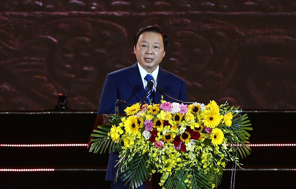 Phó Thủ tướng Trần Hồng Hà phát biểu tại buổi lễ.