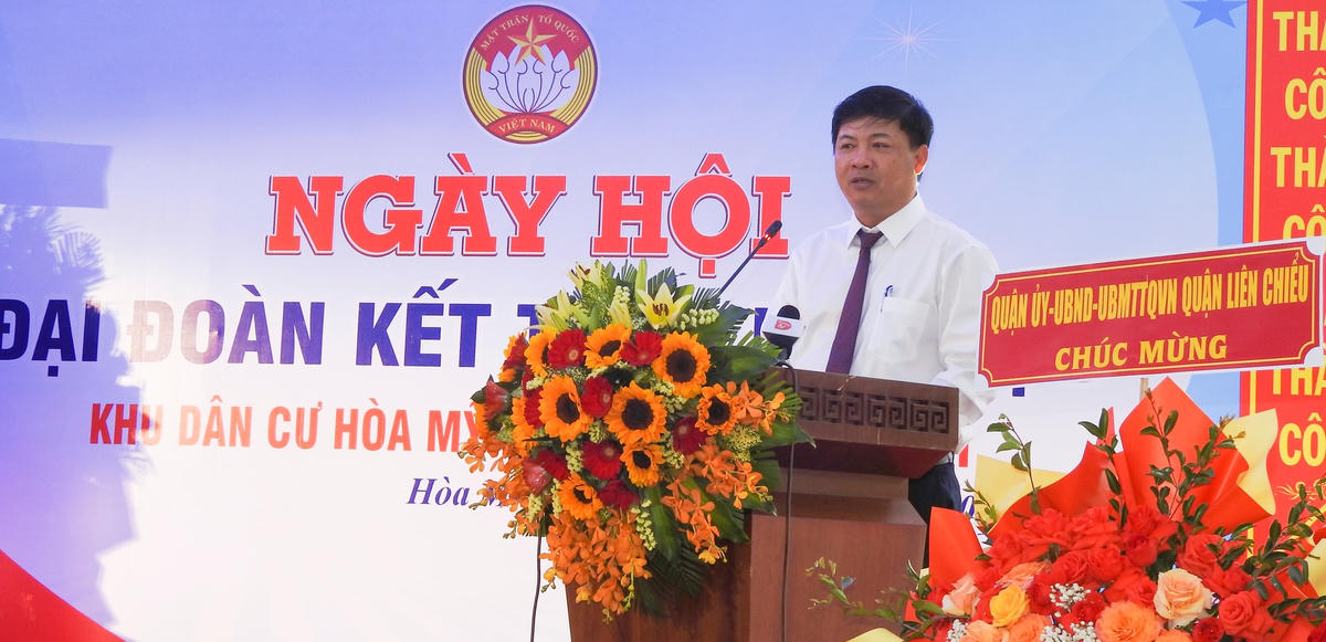 Phó Bí thư Thường trực Thành ủy, Chủ tịch HĐND TP Đà Nẵng Lương Nguyễn Minh Triết phát biểu tại Ngày hội. Ảnh: Thanh Tùng.