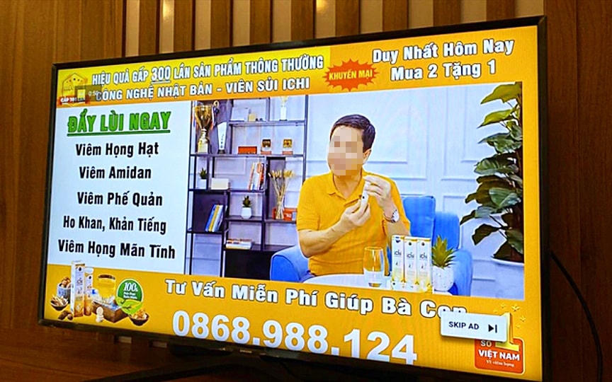 Nhiều quảng cáo thực phẩm chức năng có sự tham gia của nghệ sĩ nổi tiếng.