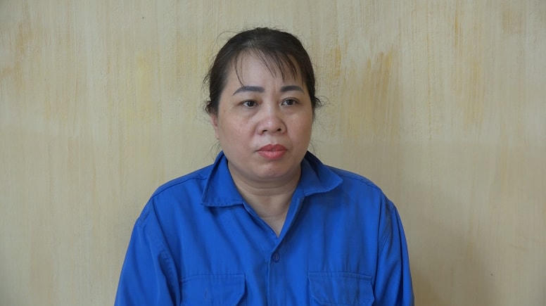 Đối tượng Thanh tại cơ quan Công an.