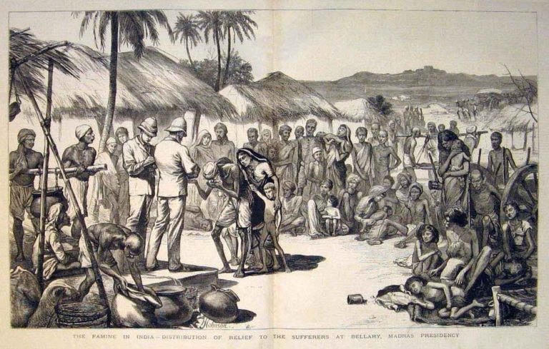 Nạn đói Bengali năm 1770. Ảnh: The Wire.