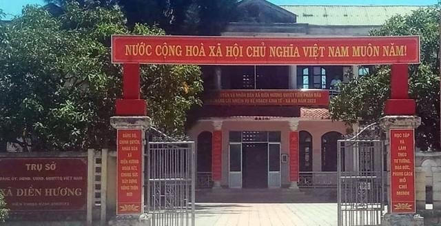 Trụ sở UBND xã và Công an xã Điền Hương. Ảnh H.D.