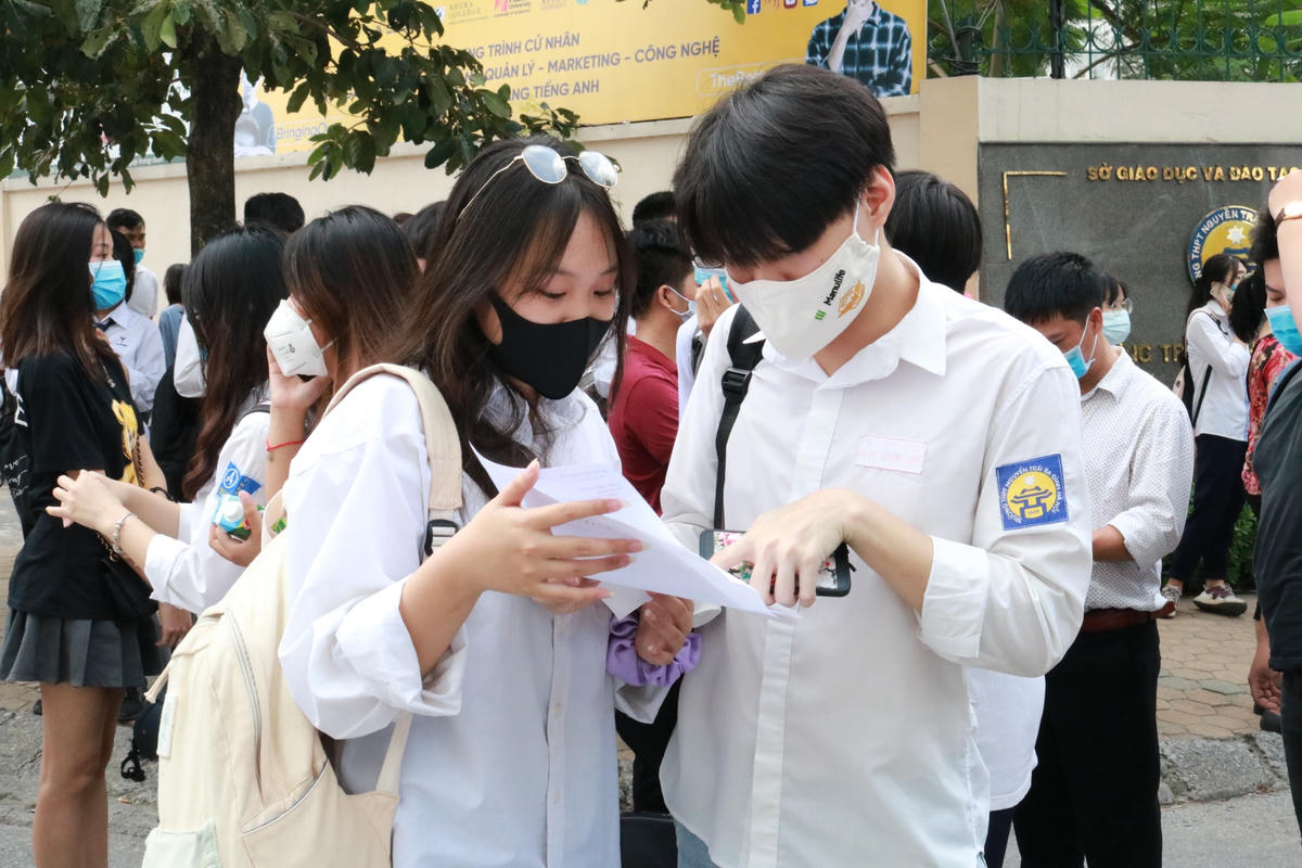 Thí sinh tại kỳ thi thi tốt nghiệp THPT.