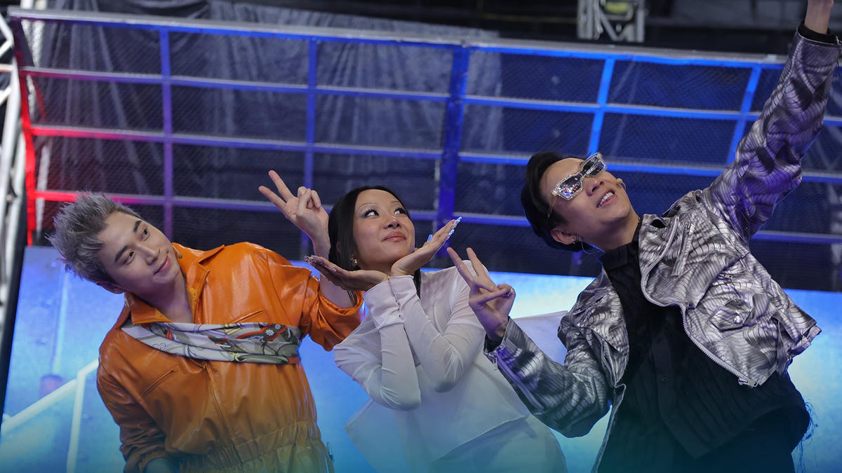 Dàn Ban giám khảo trong đêm bán kết "Rap Việt" mùa 3. 
