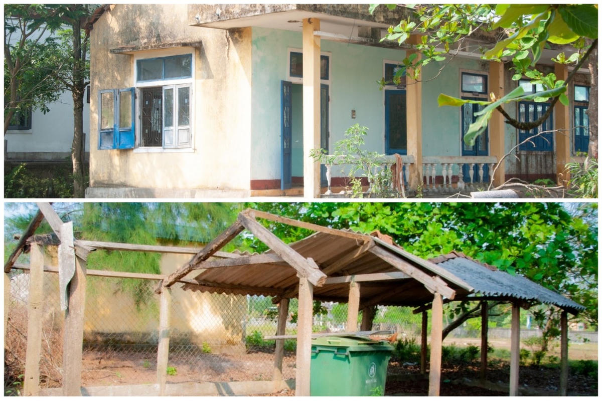 Thời điểm ghi nhận, một số hạng mục tại cơ sở này cũng bộc lộ sự xuống cấp, hư hại.