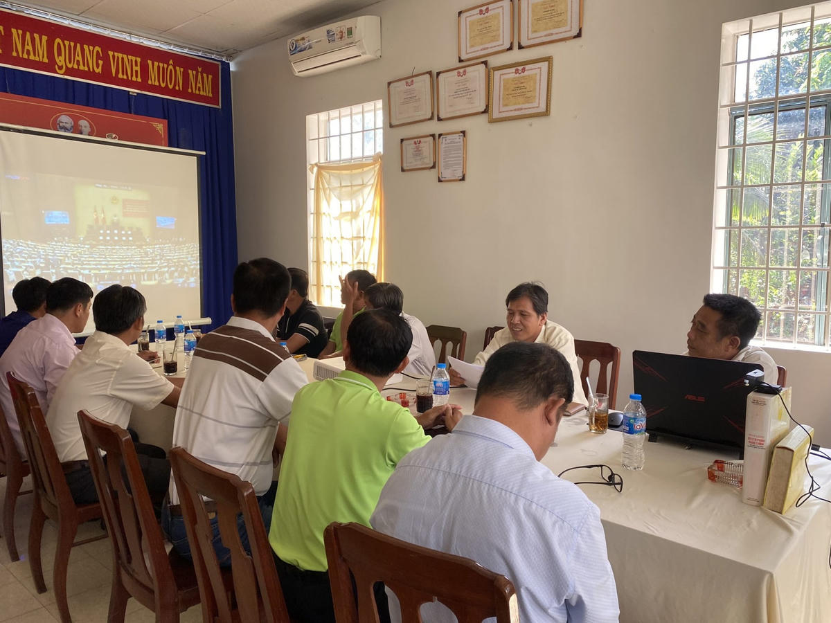 Điểm cầu tại Đảng bộ Công ty cổ phần Hòa Việt.