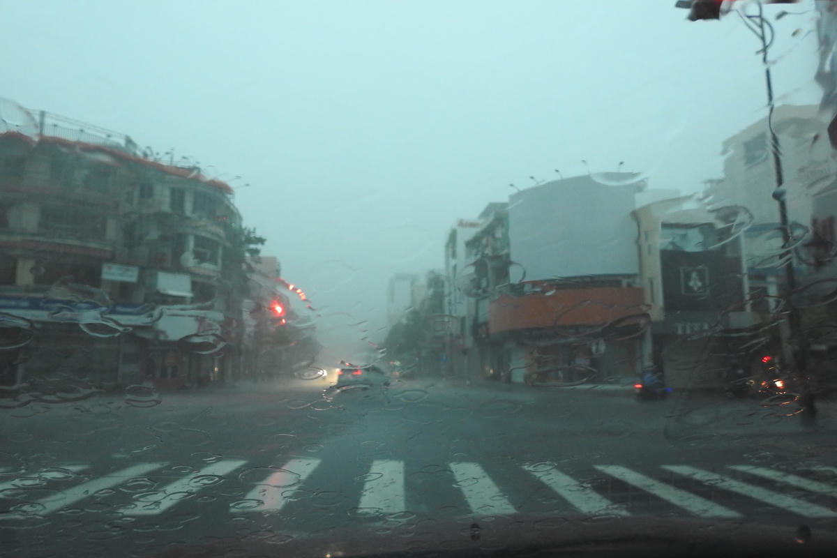 Bão Noun (bão số 5) ảnh hưởng trực tiếp đến Đà Nẵng tháng 9/2020. Ảnh Thanh Tùng.