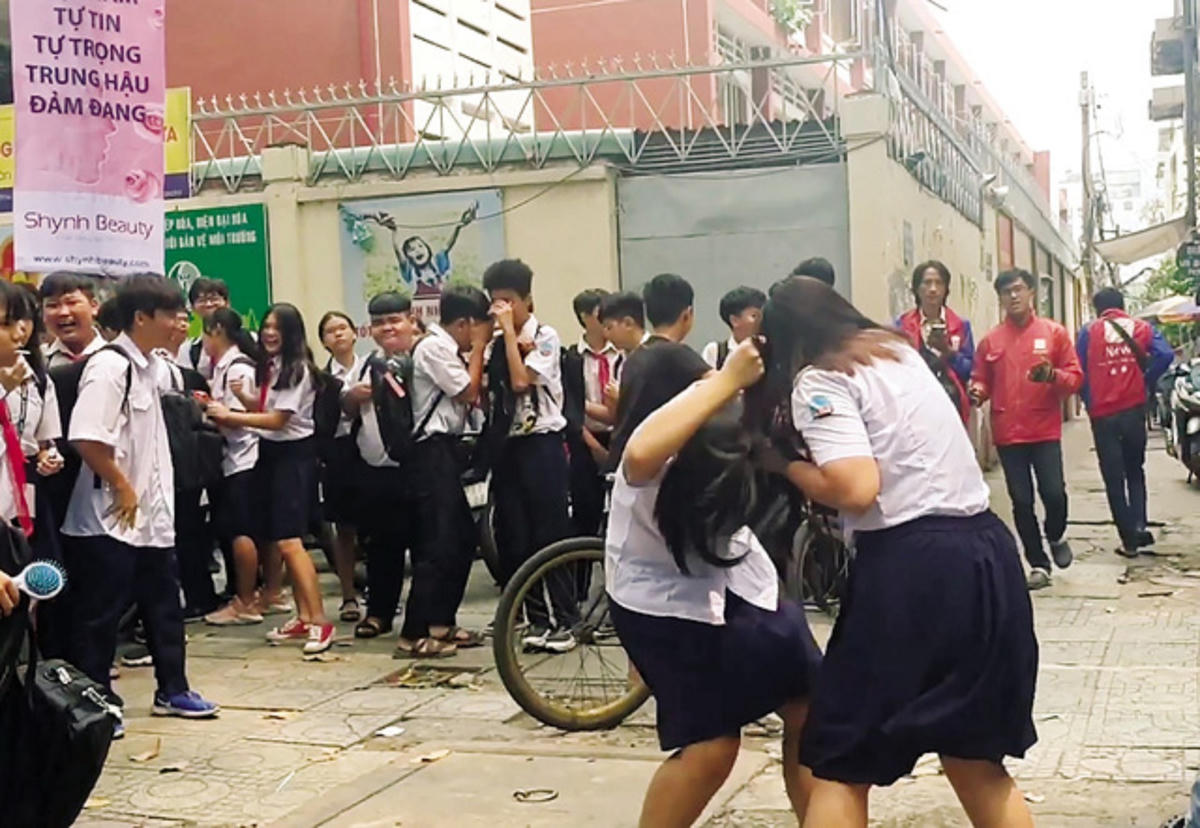 Vẫn tồn tại bạo lực học đường. Ảnh: TL.