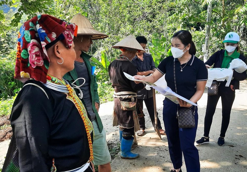 Tuyên truyền bảo vệ môi trường tại tỉnh Lạng Sơn. Ảnh: Hoàng Nghĩa.