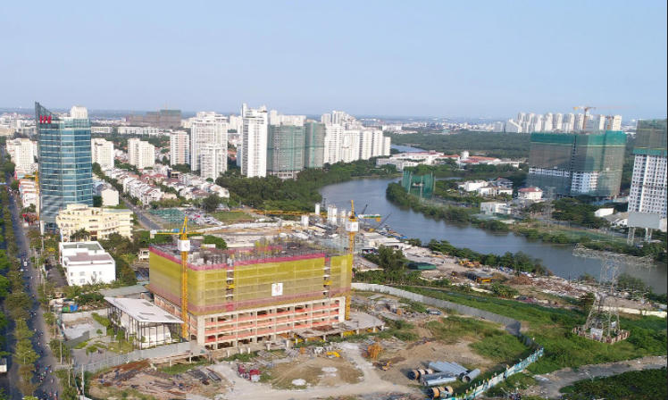 Khu dân cư Ven sông phường Tân Phong, quận 7, TP Hồ Chí Minh.