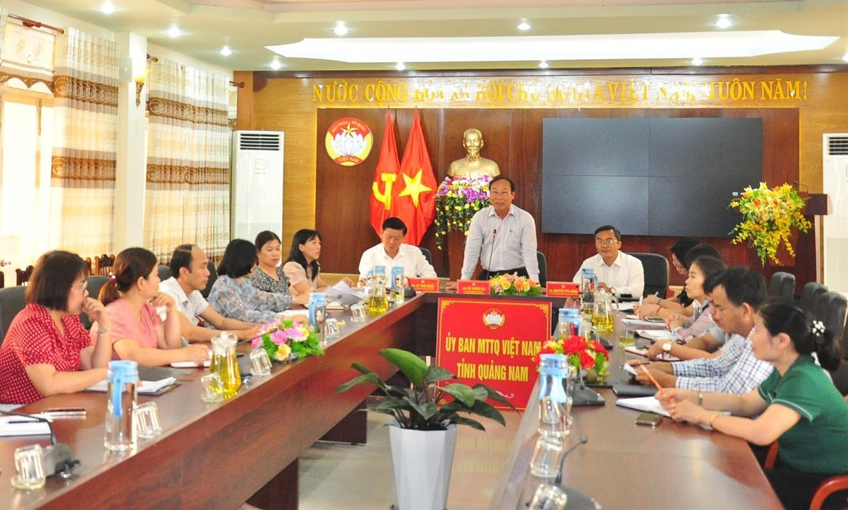 Quang cảnh Hội nghị giao ban công tác Mặt trận quý I năm 2023.
