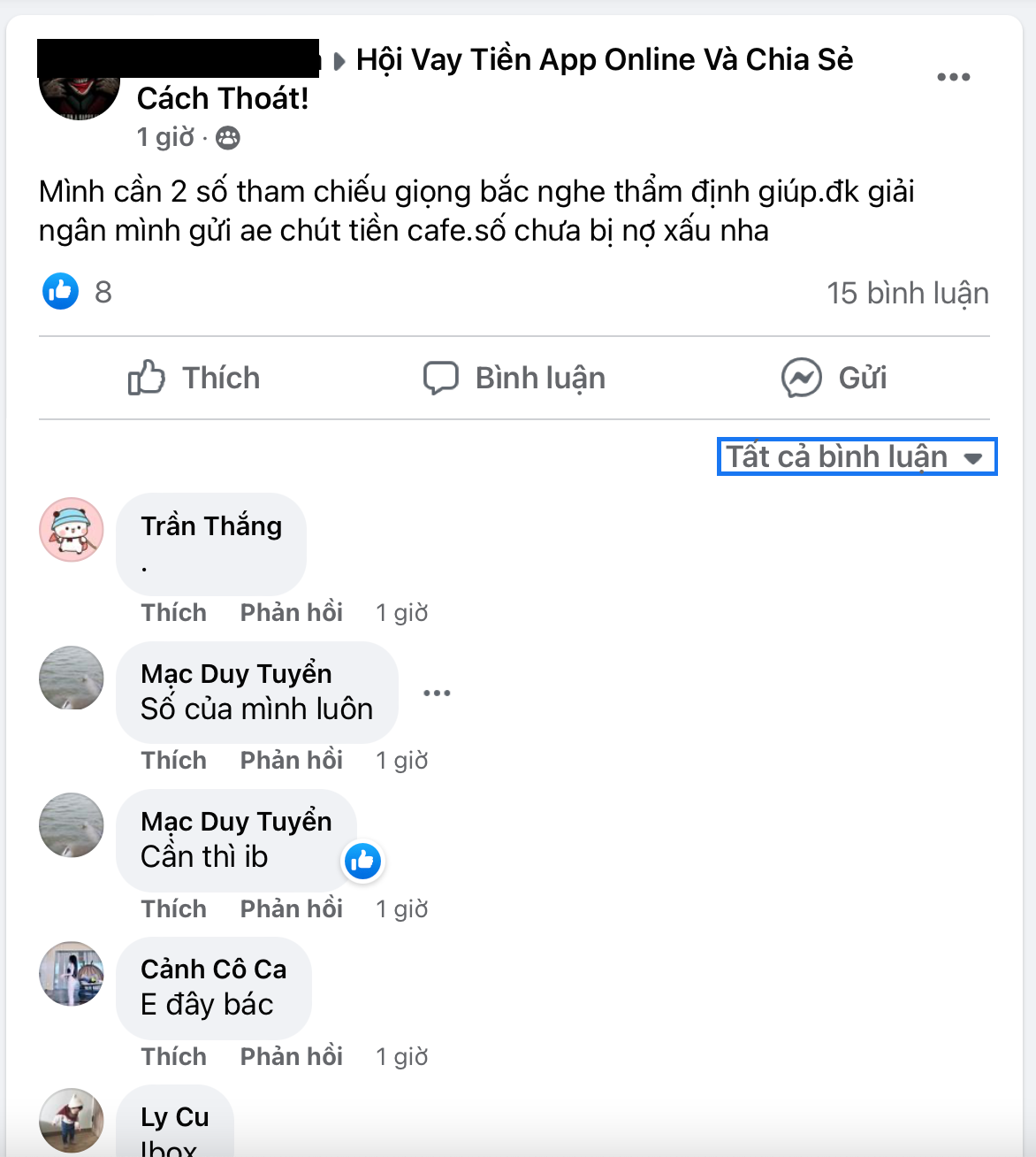 Tìm người giả danh người thân để dễ dàng thẩm định hồ sơ vay online.