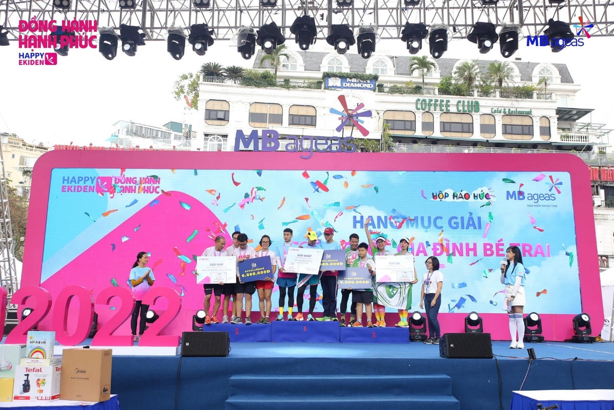 2.200 vận động viên tham gia Giải chạy Happy Ekiden 2022